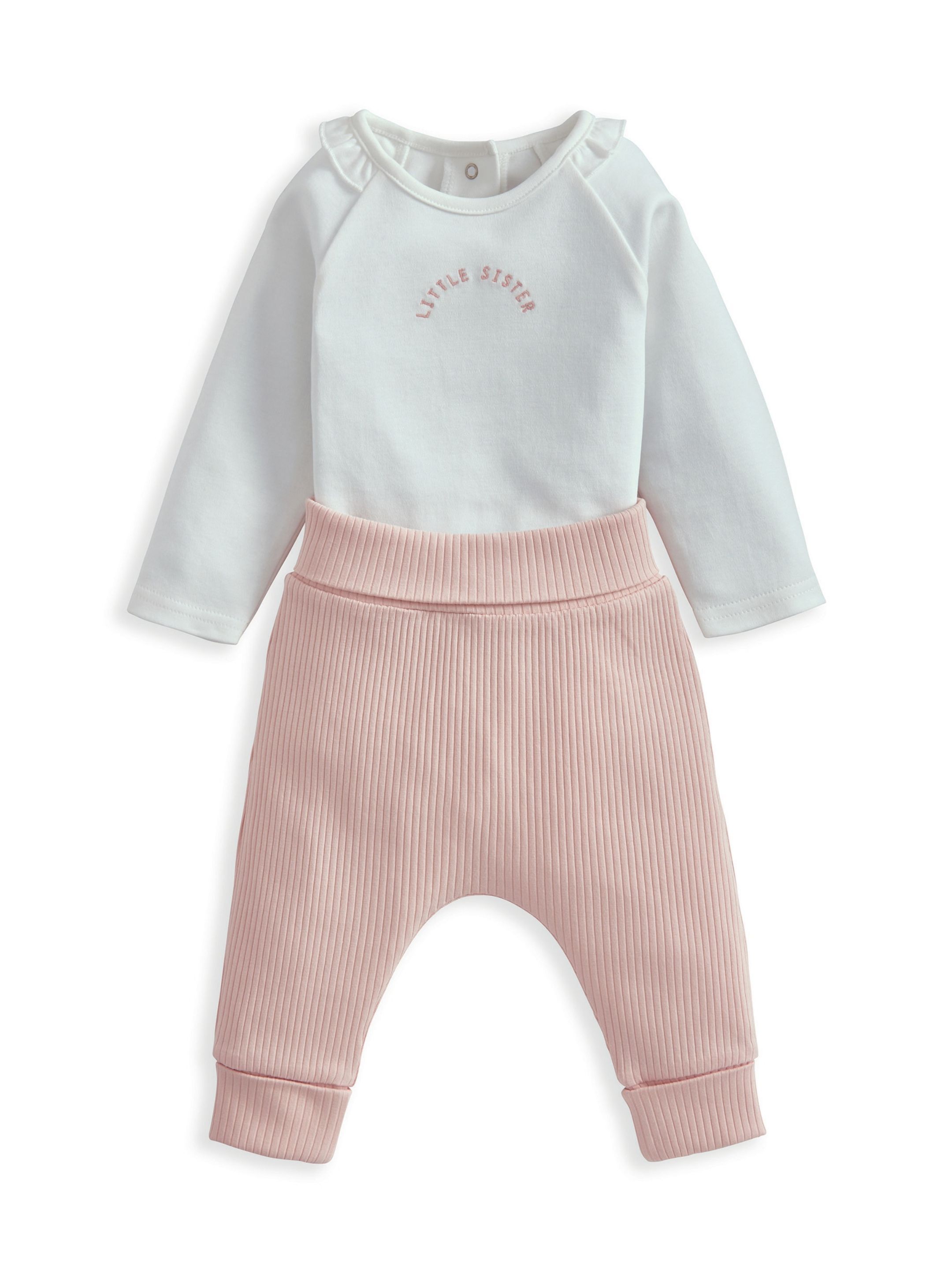 Little Sister Baby Gift Set with Pink Blanket & Bunny image number 3